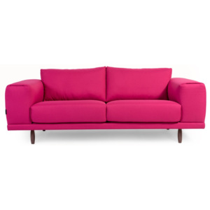 Różowa sofa 2-osobowa Charlie Pommier Relax