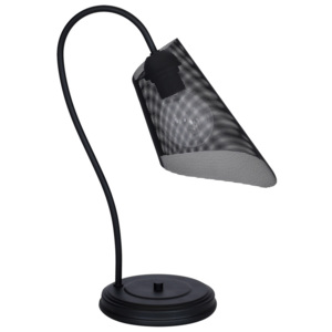 Luminex Lampa stołowa GAVI 1xE27/60W/230V czarny LU8037