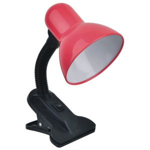 Lampka biurkowa E27 SOFI z klipsem czerwona Nilsen -