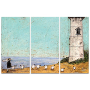Sam Toft - Seven Sisters And A Lighthouse Obraz na płótnie, (100 x 150 cm)