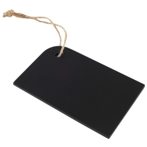Czarna tabliczka wisząca T&G Woodware Tuscany, 10,5x7 cm