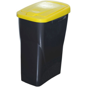Kosz do segregowania śmieci żółta pokrywa 25 l