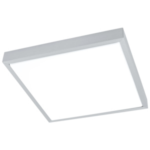 Eglo Plafon LED IDUN 1 - nowoczesny, aluminiowy szczotkowany, biały, aluminium, tworzywo sztuczne, kwadratowy