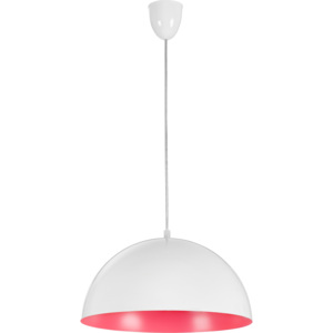 Lampa wisząca 5717 HEMISPHERE white-pink fluo S - Nowodvorski