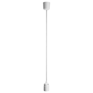 Lampa wisząca steeLOFT biała biały kabel