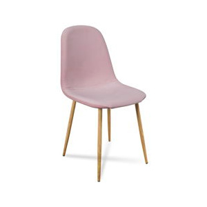 Krzesło Timor różowy/dąb