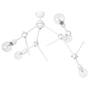 Plafon LAMPA sufitowa ADX 867F metalowa OPRAWA natynkowa molekuły loft białe
