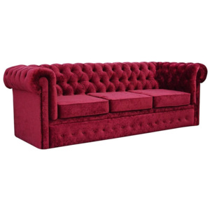 Elegancka sofa WINSTON w stylu chesterfield (szer. 235 cm)