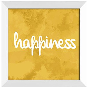 Plakat HAPPINESS w ramie 34x34 cm