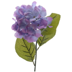 Sztuczny kwiat hortensja fioletowy, 66 cm