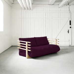 Sofa rozkładana Karup Funk Natural/Purple Plum