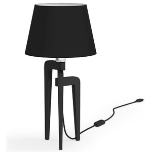 Lampa stołowa, lampa nocna, trójnóg z drewna LW26-05-19