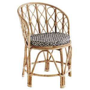 Madam Stoltz - Krzesło bambusowe z pokryciem