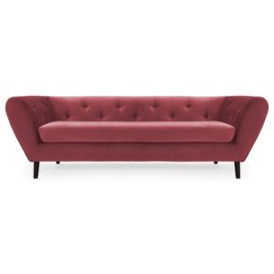 Czerwona 3-osobowa sofa Vivonita Etna