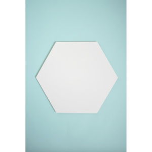 Panel ścienny hexagon biały duży - nuki