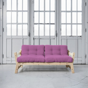 Sofa rozkładana Karup Step Natural/Taffy Pink