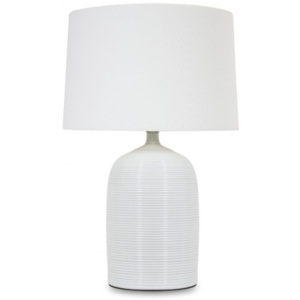 Lampa ceramiczna z kloszem białaLampa ceramiczna z kloszem biała