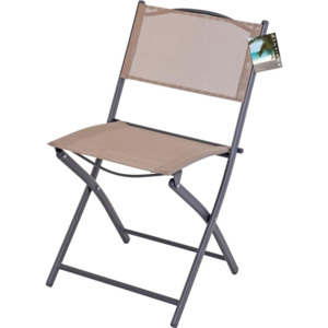 Składane krzesło ogrodowe, kolor szary