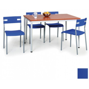 Komplet stół + 4 krzesła niebieskie GRATIS