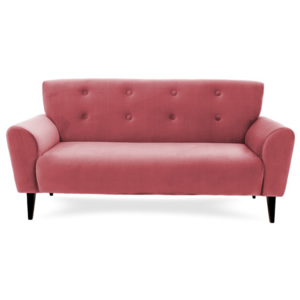 Różowa 3-osobowa sofa Vivonita Kiara