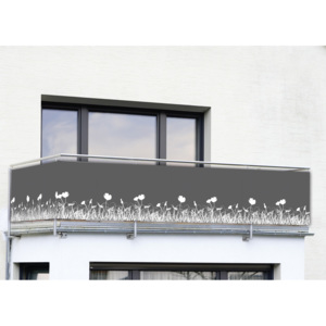 Osłona balkonowa Antracyt - 500 x 85 cm, WENKO