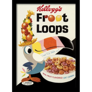 Oprawiony Obraz Vintage Kelloggs - Fruit Loops
