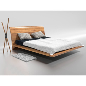 Drewniane łóżko do sypialni RAY