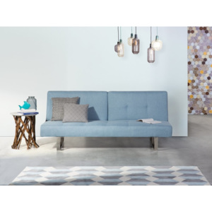 Sofa z funkcją spania niebieska DUBLIN
