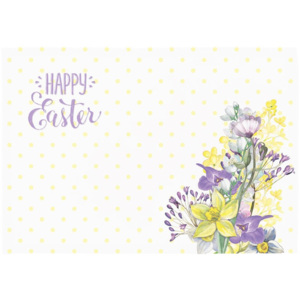 Zestaw 2 mat stołowych Apolena Happy Easter Field Flowers, 33x45 cm