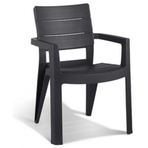Ogrodowe krzesło z plastiku IBIZA kolor antracyt