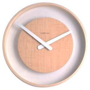Zegar ścienny Wood Loop jasny