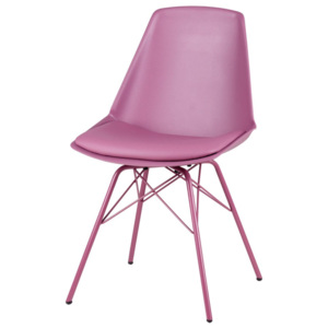 Zestaw 4 fioletoworóżowych krzeseł sømcasa Tania