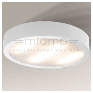 Natynkowa LAMPA sufitowa NOMI 1148/2G11/BI Shilo okrągła OPRAWA minimalistyczna biała