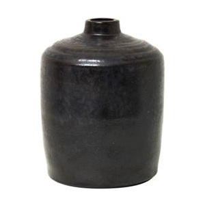Ceramiczny wazon czarna erozja