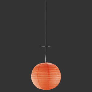 Lampa wisząca fi 40 cm, 1 x 60W E27, pomarańczowy, seria PAPIER (3490400-18) - TRIO kupuj więcej - płać mniej (AUTO RABATY), dostawa GRATIS od 200zł