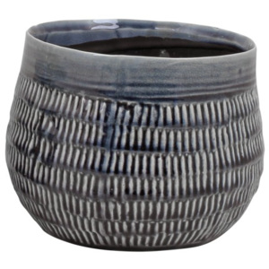 Niebieska ceramiczna doniczka Strömshaga Ingared, Ø 19,5 cm
