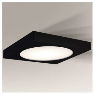Natynkowa LAMPA sufitowa ITO 1190/LED/CZ Shilo kwadratowa OPRAWA metalowa LED 14,5W plafon minimalistyczny czarny