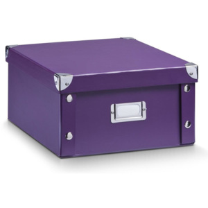 Pudełko do przechowywania, 31x26x14 cm, kolor fioletowy, ZELLER