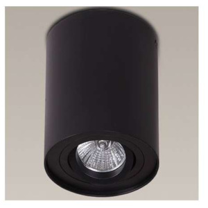 Spot LAMPA sufitowa BASIC ROUND C0068 Maxlight natynkowa OPRAWA metalowa bross tuba czarna