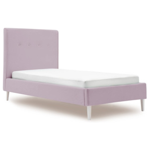 Fioletowe łóżko dziecięce PumPim Mia, 200x90 cm