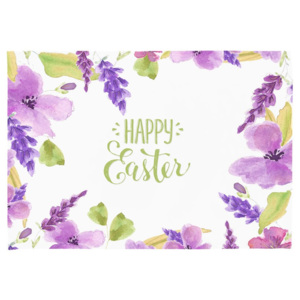 Zestaw 2 mat stołowych Apolena Happy Easter Flowers, 33x45 cm