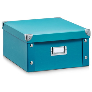 Pudełko do przechowywania, 31x26x14 cm, kolor turkusowy, ZELLER