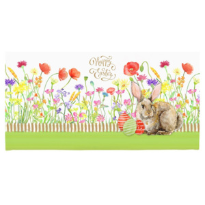 Zestaw 2 mat stołowych Apolena Easter Eggs With Rabbit, 33x45 cm