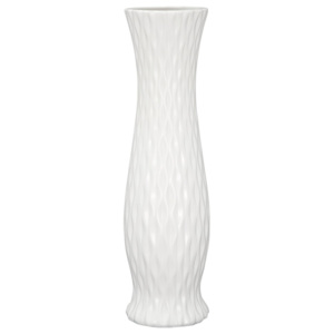 Biały wazon ceramiczny Mauro Ferretti, 16,5x59,5 cm