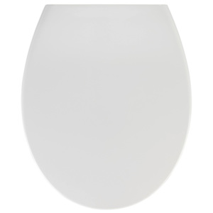 Biała deska sedesowa z łatwym domknięciem Wenko Samos, 44,5x37,5 cm