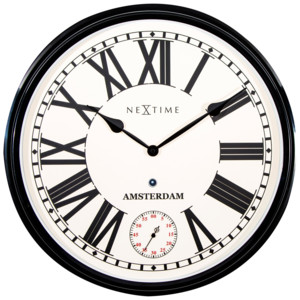 Zegar ścienny Amsterdam z sekundnikiem
