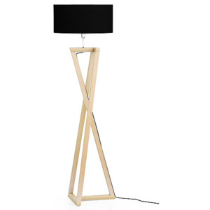Lampa podłogowa z drewna w stylu skandynawskim LW23-01-19