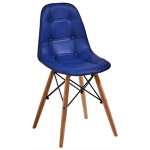 Krzesło TESS niebieski/buk