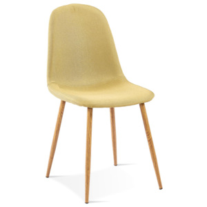 Krzesło SIMON żółty+dąb