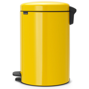 Kosz na śmieci pedałowy NewIcon 20l żółty